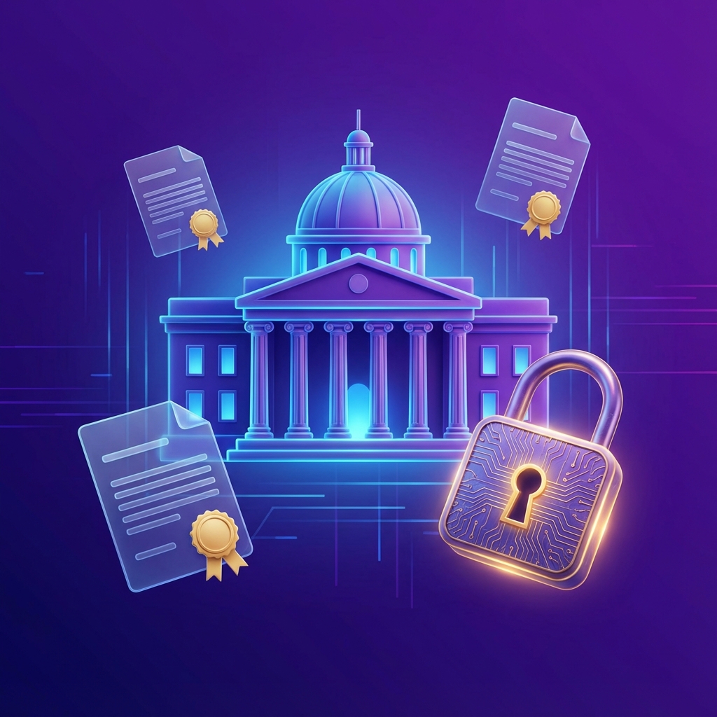 Government 3D illustration